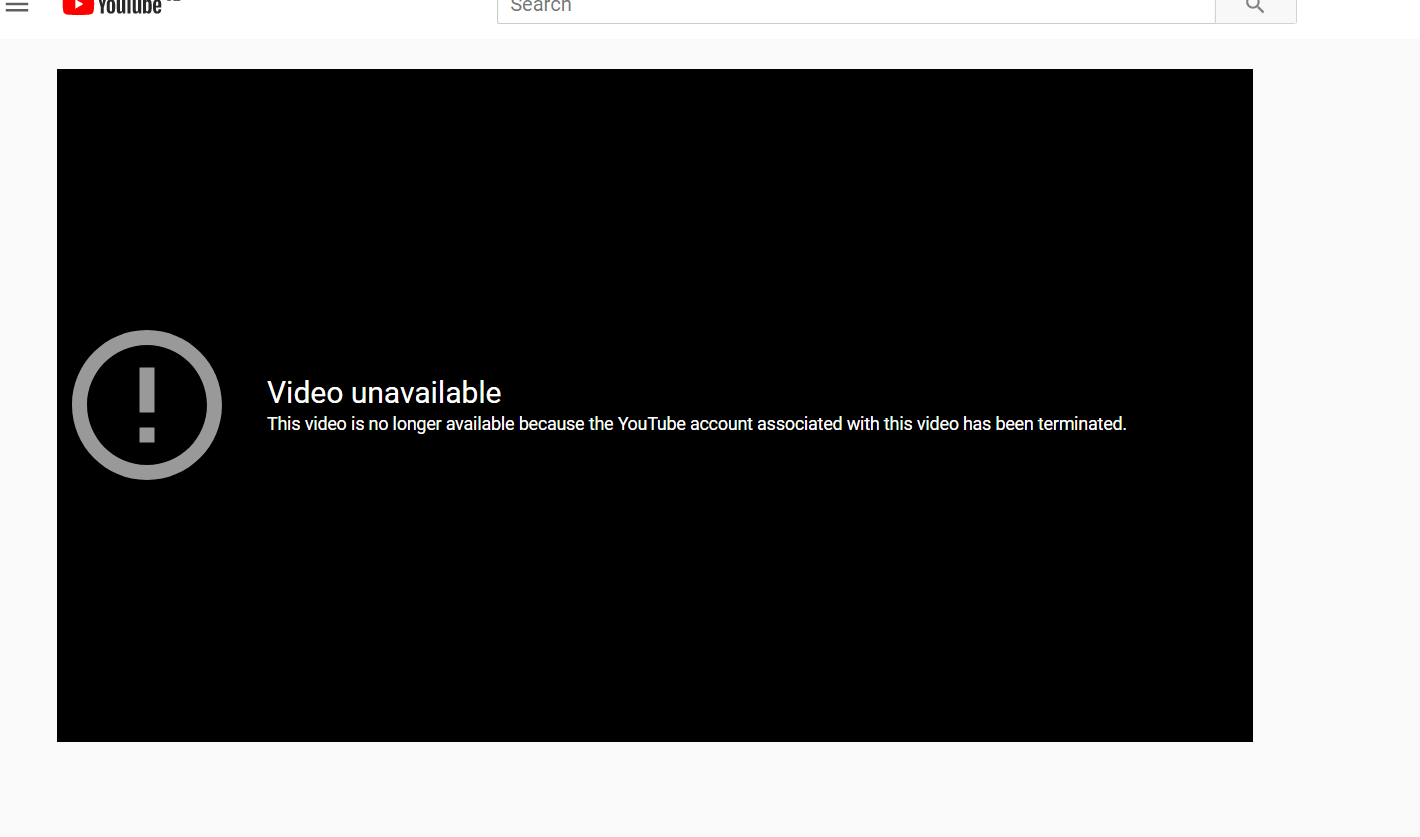 Watch terminated youtube videos sale