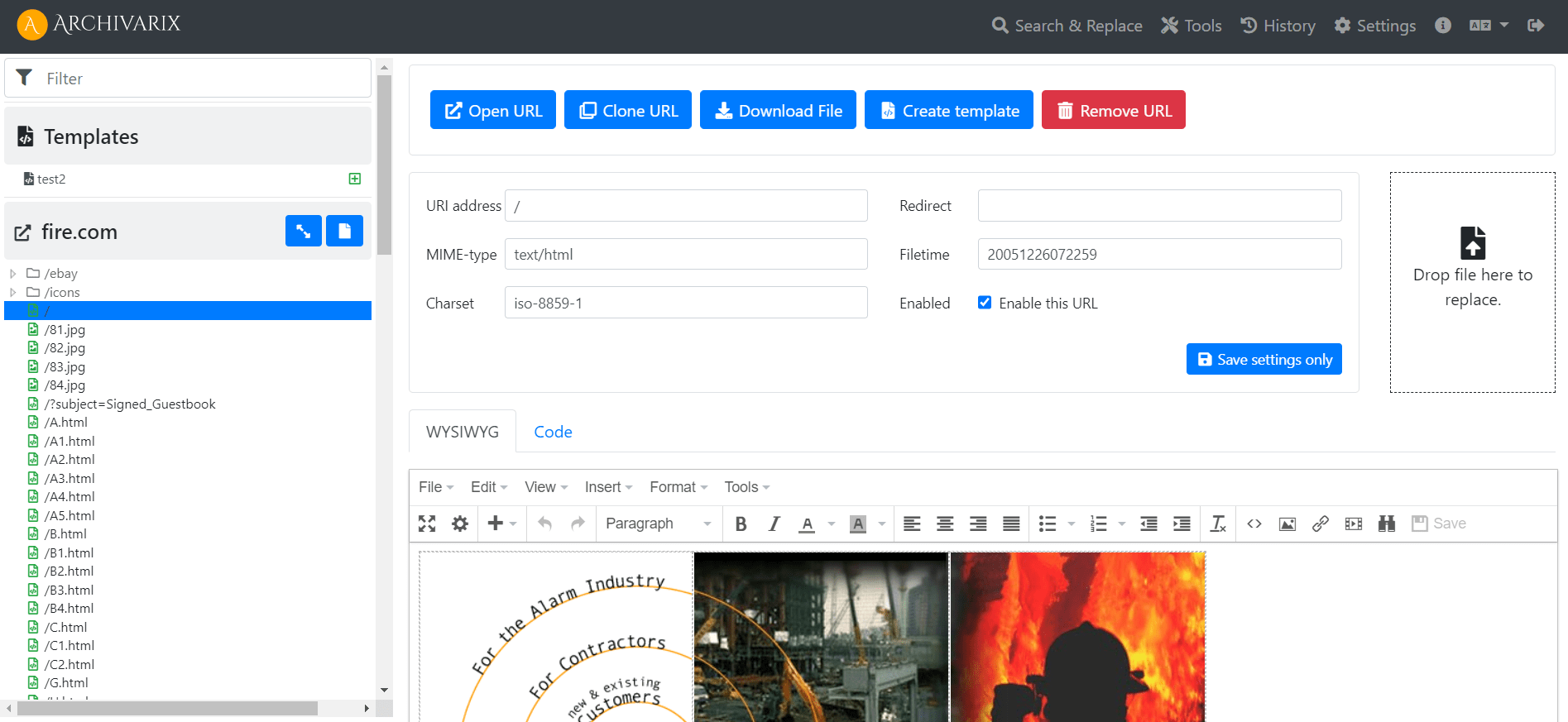 Simple And Compact Archivarix Cms Flat File Cms For Downloaded Websites